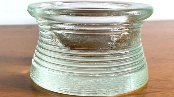 Image 1 of Vintage Glass Paperweight Trinket Tray