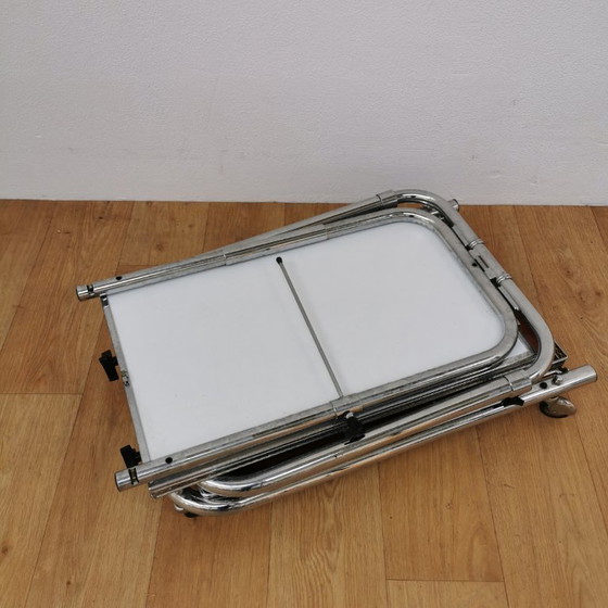 Image 1 of Chariot de bar vintage, chariot à boissons, chariot de majordome, chariot de service