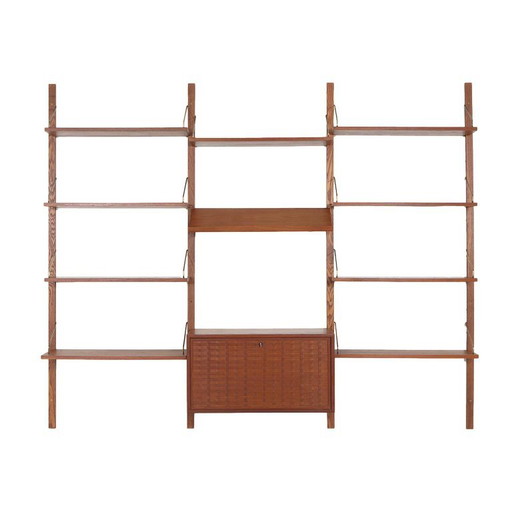 Cado Modulair Wandrek, Poul Cadovius, Teakfineer, Deens, Jaren 70