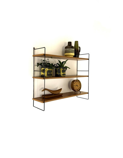 Appendiabiti da parete vintage in noce, WHB Germania anni '60