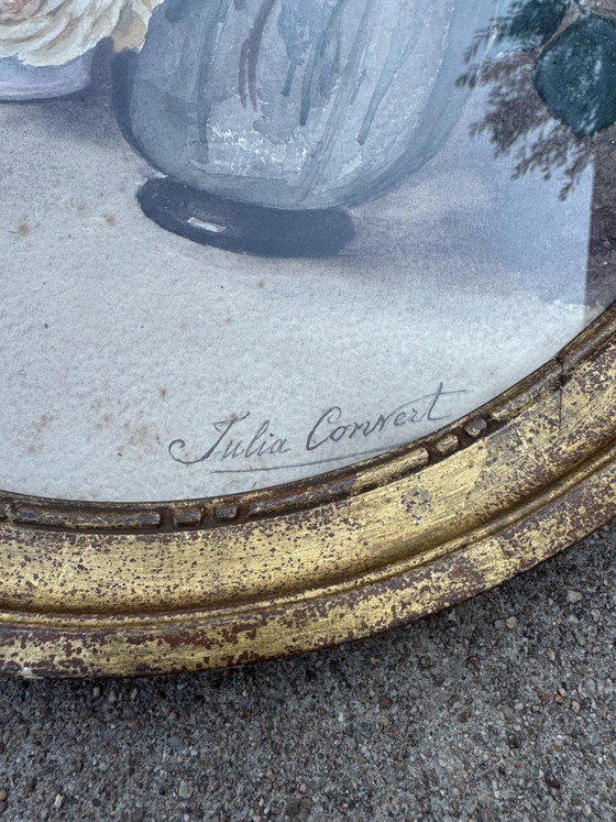 Image 1 of Watercolor Still Life in Antique Style by Julia Convert