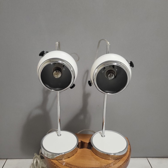 Image 1 of 2x Eye Ball Lamps