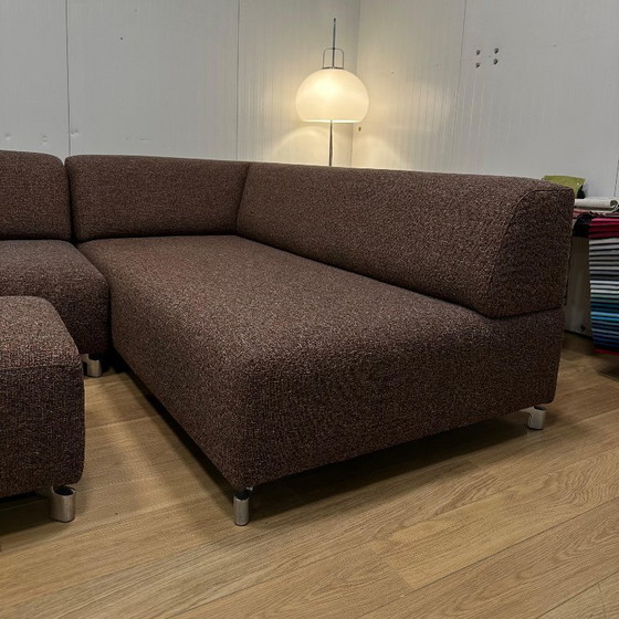 Image 1 of NOUVEAU Canapé d'angle Leolux Faya Lobi Ploegwol + pouf