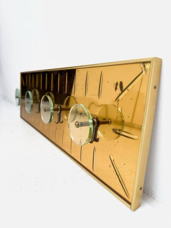 Image 1 of Appendiabiti da parete in vetro di Cristal Art, Torino, Italia, anni '50.