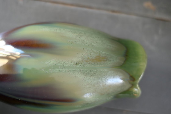 Image 1 of Art Deco vase Faiencerie de Thulin numbered 749