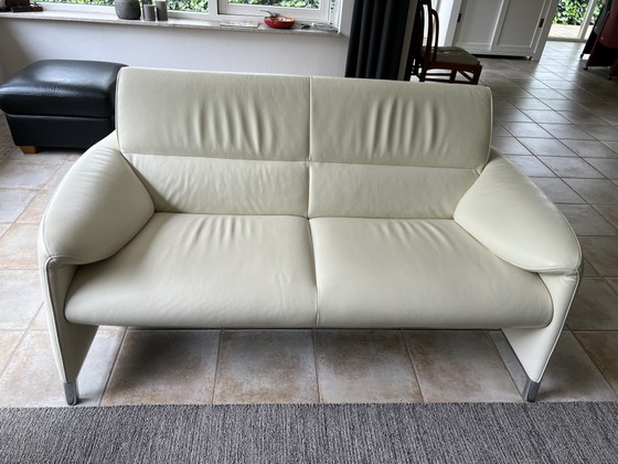 Image 1 of 3 Leolux sofas in cream Senso leather, color 9080