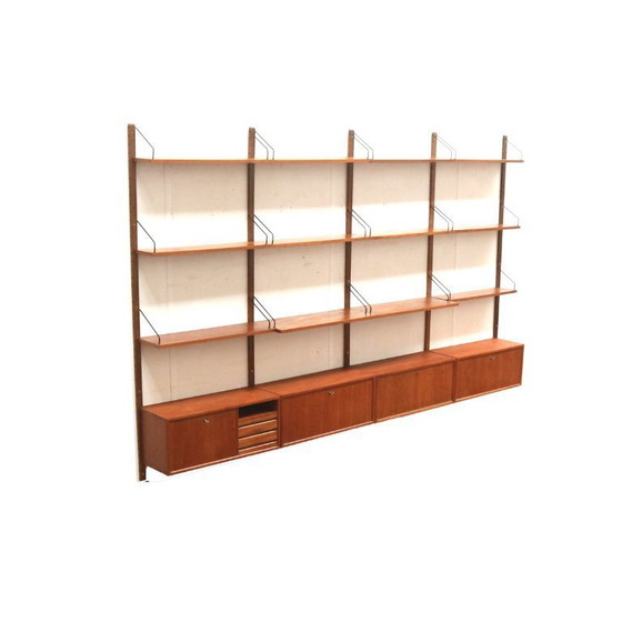 Image 1 of Groot vintage wandsysteem van Poul Cadovius voor Cado Denemarken