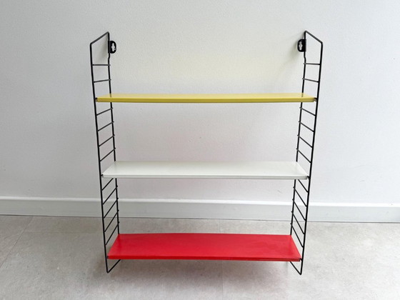1x Vintage Tomado Pocketboek Rek / Wandrek / Boekenrek met 2 Boekensteunen – Boekenkasten, Metal (photo 8 of 8)