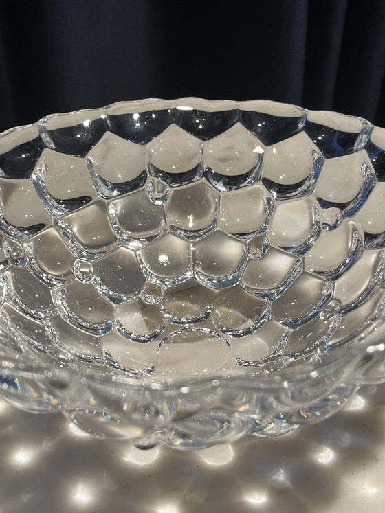 Image 1 of Ciotola vintage in cristallo Orrefors "Raspberry" - Anne Nilsson