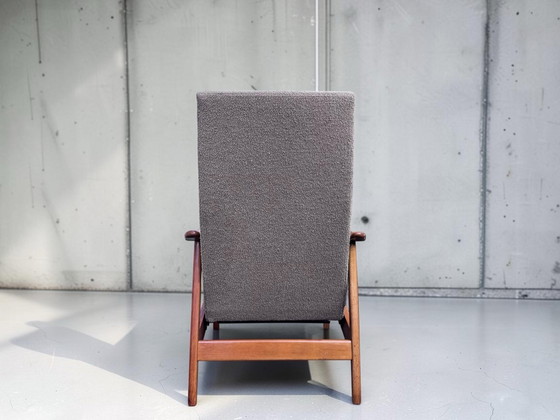 Fauteuil inclinable vintage Mid-Century – style Milo Baughman – Bois (photo 7 of 10)