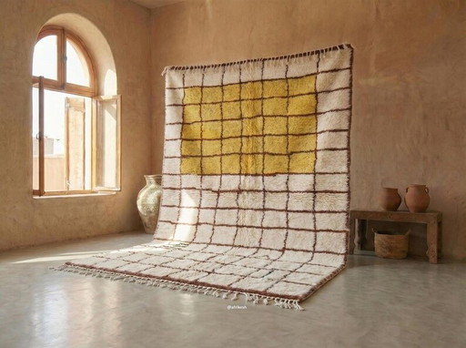 Tappeto tradizionale fatto a mano in pura lana, dimensioni 150/350 cm