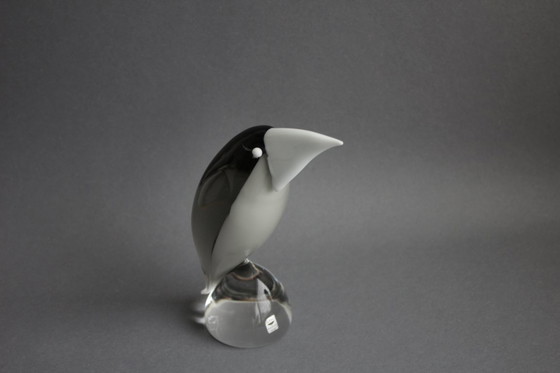 Image 1 of Scultura in vetro di Murano "Holzheber" (Biscottiere), vetreria Gral, Germania, di Livio Seguso