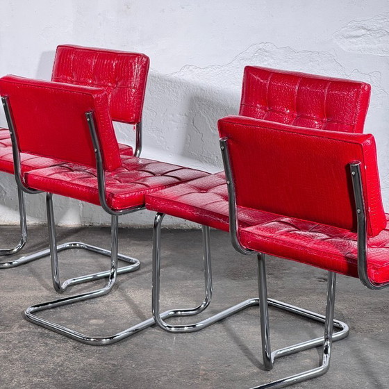 Image 1 of Set di 6 sedie in stile Cesca di Marcel Breuer, Italia, anni '60
