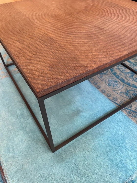 Image 1 of Linteloo Couchtisch aus Baumstämmen, entworfen von Roderick Vos – 60 x 60 cm
