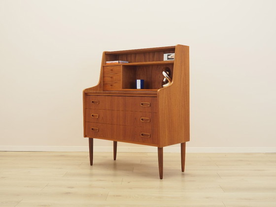 Scrittoio danese in teak anni '60 con superficie estraibile – Cassettiere, Legno (photo 3 of 15)