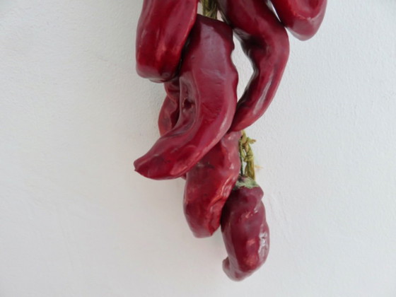 Image 1 of Corde de piments d'Espelette, Pays Basque, France, 60s'-70s'