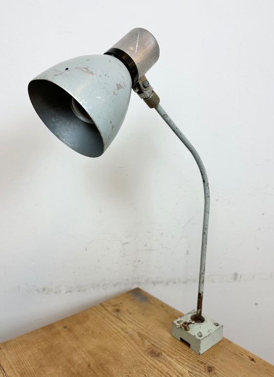 Image 1 of Grey Industrial Table Lamp from Elektrosvit, 1970s