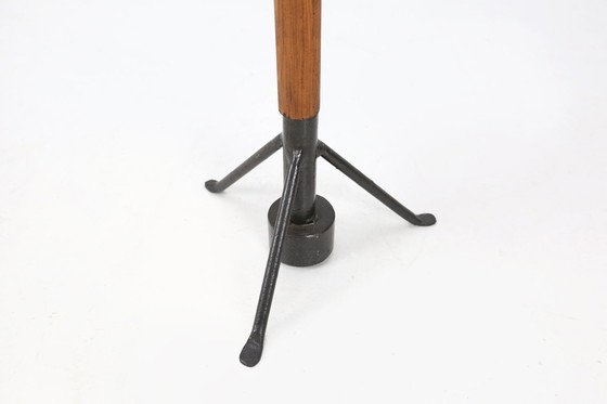 Image 1 of Grande portacandele antico da chiesa in legno e metallo, Francia ca. 1900