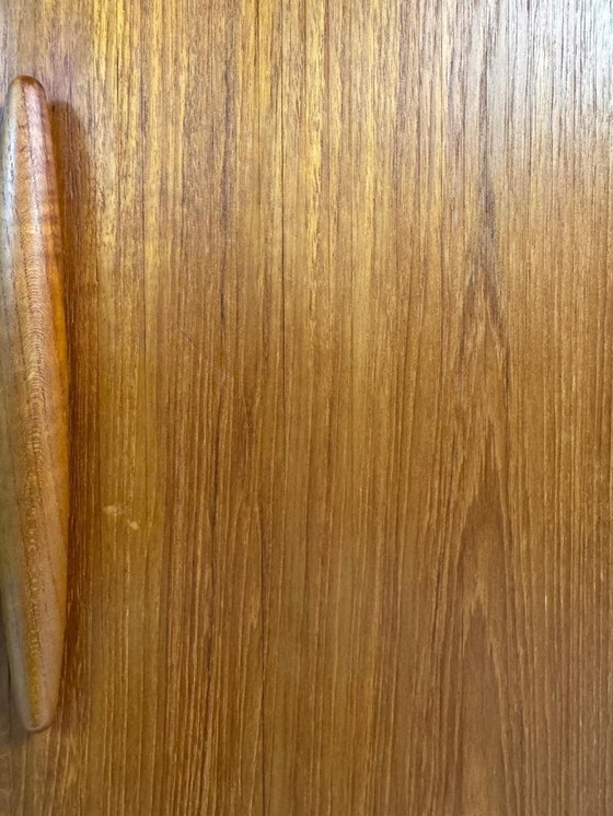 Image 1 of Mobile TV in teak Dyrlund, credenza alta, cassettiera, metà secolo