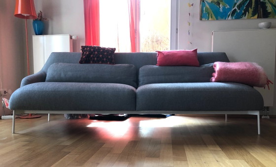 Sofa, Grau, Textil, Lima Tacchini, 2 Sitzer Sofas, Stoff, Metall, Modern (Foto 2 von 6)