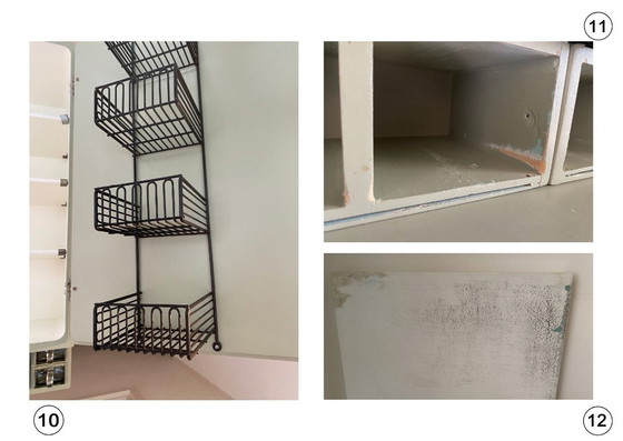 Image 1 of Meuble de cuisine original de Piet Zwart (Bruynzeel, années 1950) - restauré avec un caractère vintage