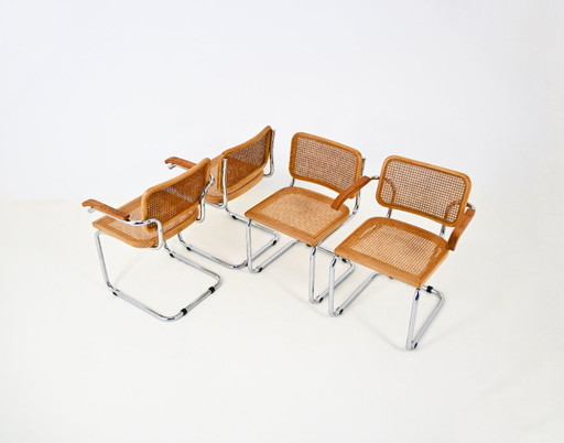 Set di 4 sedie da pranzo modello B32 di Marcel Breuer – eetkamerstoelen, Wood (photo 2 of 10)