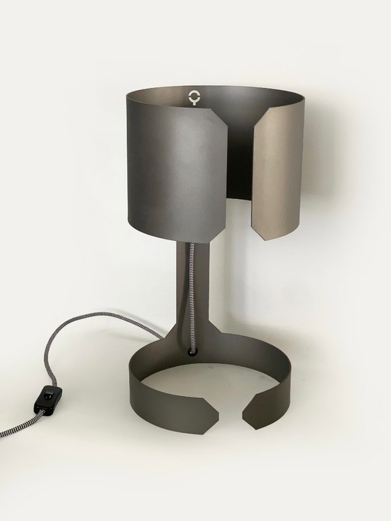 Image 1 of Lampada da tavolo in acciaio opaco - Waltz QAZQA