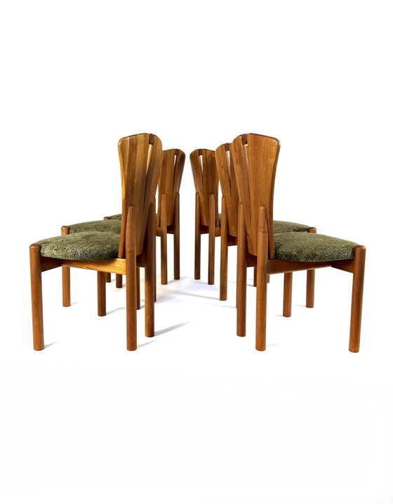Image 1 of Satz von 6 restaurierten Esszimmerstühlen, Ansanger Møbler '70