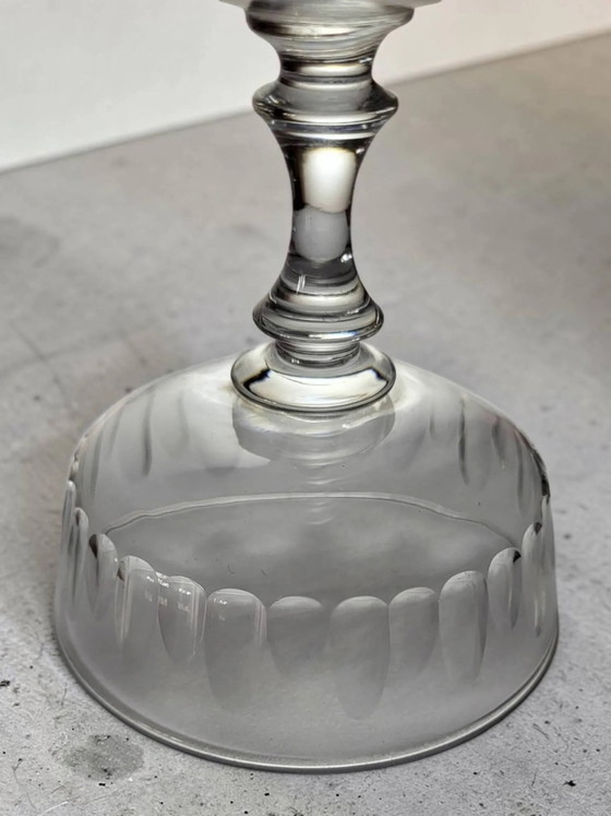 7 Kristall-Champagnercoupes aus den 1950er Jahren – Gläser & Karaffe, Crystal, Glass, Art Deco (photo 9 of 11)