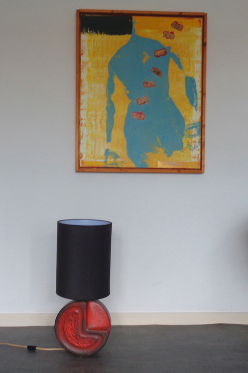 Lámpara de pie/mesa vintage de mediados de siglo