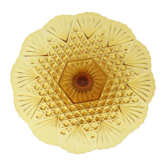 Image 1 of Bandeja de ámbar Art Déco para tartas