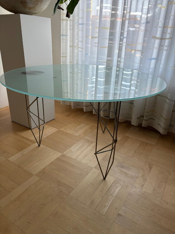 Image 1 of Beautiful glass designer dining table