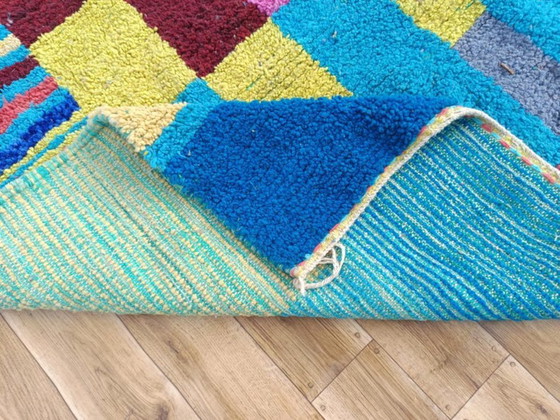 Image 1 of Mehrfarbige Berber-Tapis aus Leinen, 350 cm x 200 cm