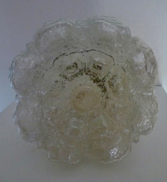 Image 1 of Een vintage Glashütte Limburg hanglamp uit de jaren '70.