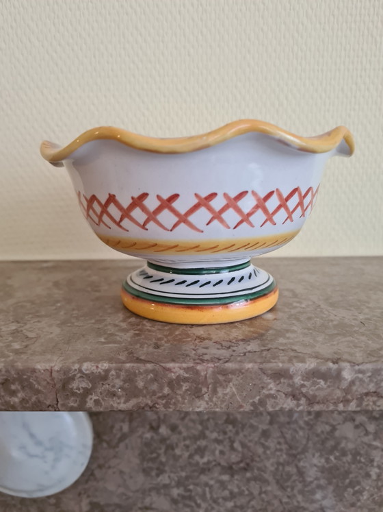 Deruta Raffaellesco keramische kom 1960 / Italiaanse Majolica kom Labor Deruta handbeschilderd (photo 2 of 5)