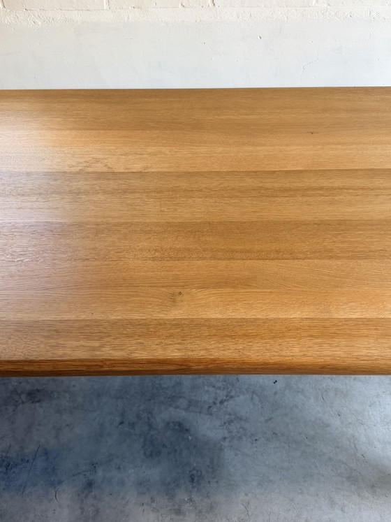 Tavolo da pranzo Brutalista Belga, Rovere Massiccio, 1984. – Tavoli da pranzo, Wood (photo 6 of 6)