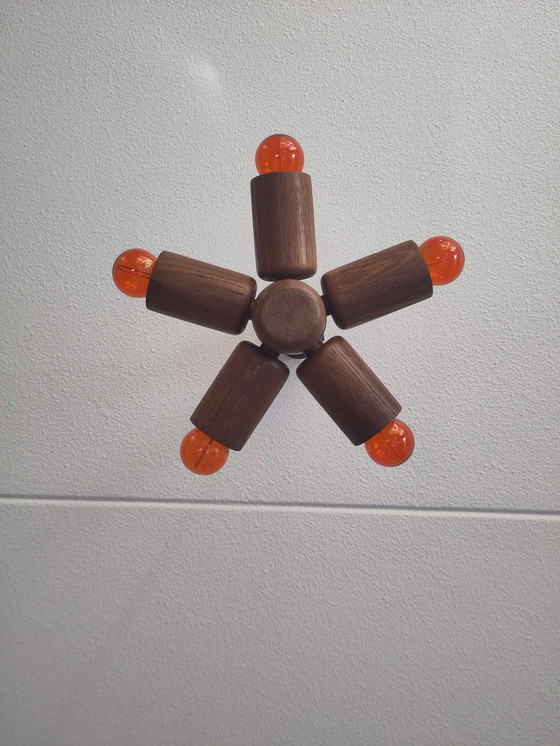 Image 1 of Lámpara de madera de teca '70