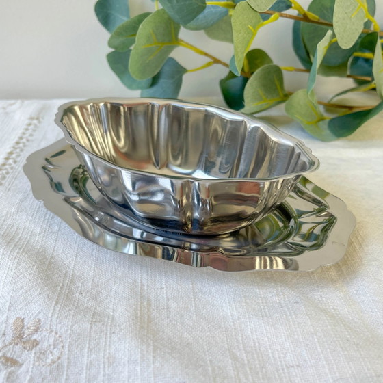 Salsiera Vintage Guy Degrenne in Acciaio Inox Anni '70 – Stoviglie, Industrieel (photo 3 of 9)