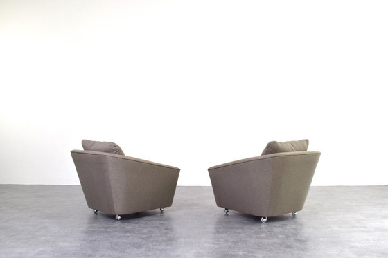 Image 1 of Ruimtevaart-achtige Duitse loungestoelen uit de jaren 60, set van 2
