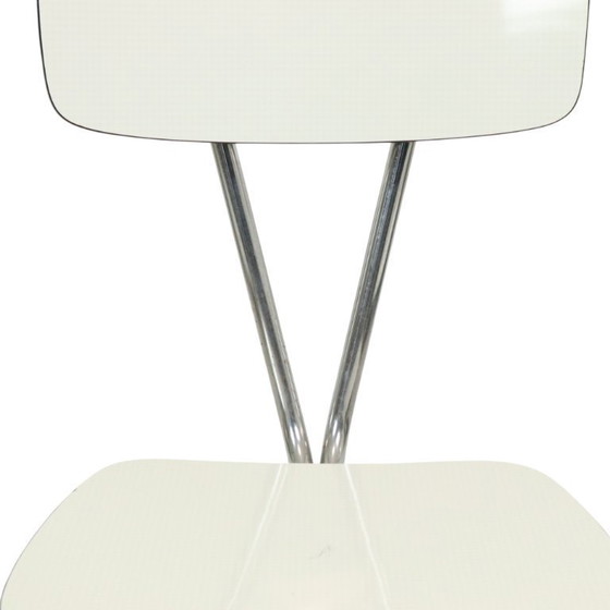 Image 1 of Set Of 6 Gray Formica Chairs Sixties