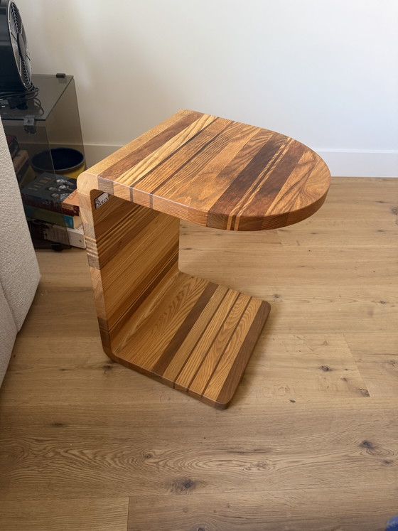 Image 1 of Table d'appoint coulissante Leolux Voici en bois massif
