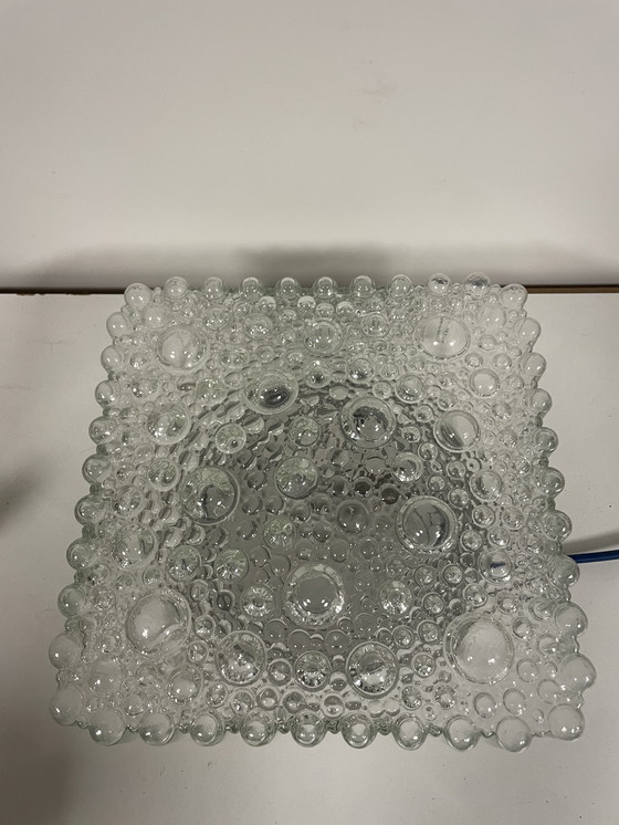 Image 1 of Lampada da soffitto/parete con vetro a bolle di Hustadt Leuchten, 1950