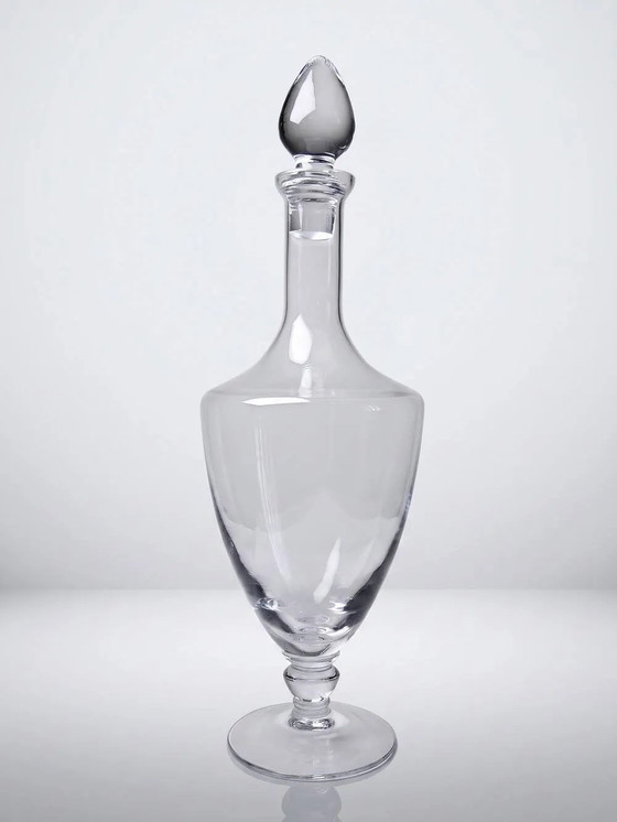 Large vintage baluster decanter in blown crystal, 1960s. – Glass & Decanter, Glass (photo 2 of 10)