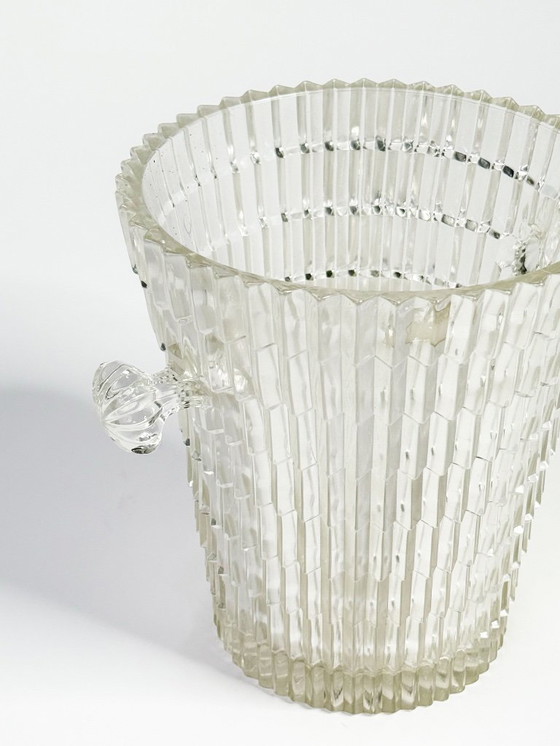 Image 1 of Vintage ice bucket made of molded glass