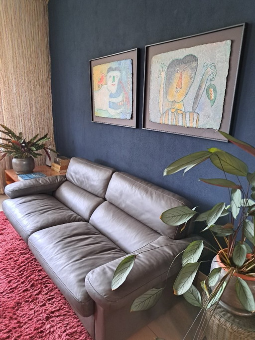 Banco 2,5 plazas Poltrona Frau, modelo Petronio