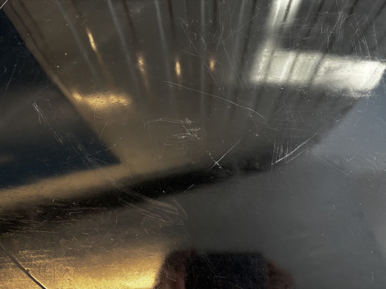 Image 1 of Antique table, oval, black, H 73 x L 115 x W 83 cm