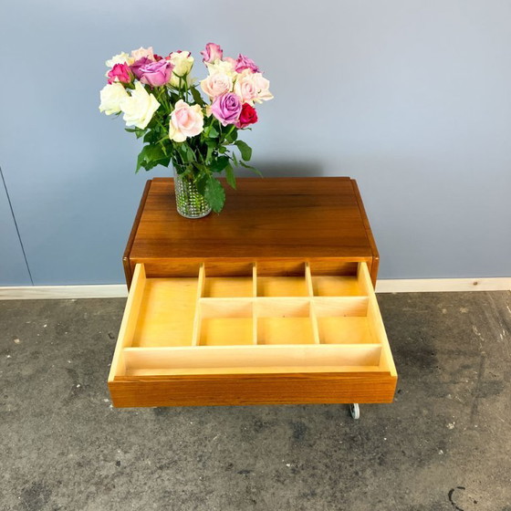 Image 1 of Scatola da cucito rotante di BR Gelsted Denmark, teak, anni '60