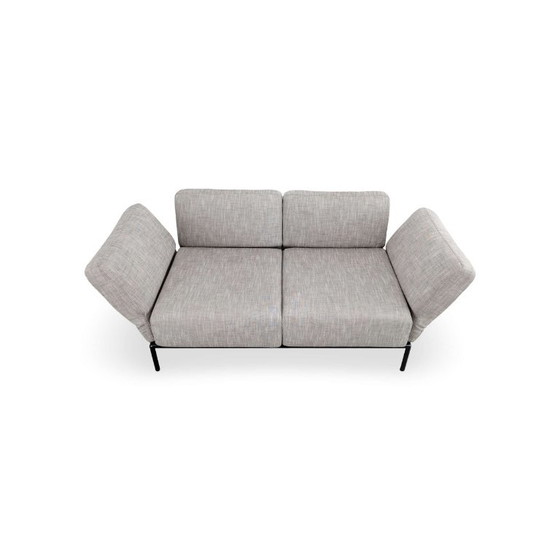 Original Ligne Roset 2-seater Sofa Couch Designer Peter Maly, 2 seaters, Textile, Grey (photo 2 of 10)