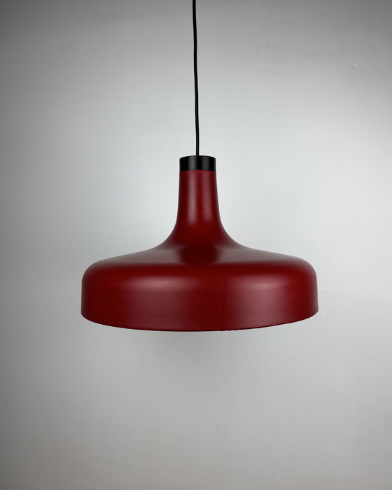 Image 1 of Staff Leuchten Arnold Berges, vintage hanglamp, matrode metalen lamp, Space Age, Mid Century, jaren 70, industrieel Duitsland