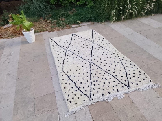 Authentiek traditioneel handgemaakt vloerkleed van zuivere wol 1,5/2,5 m – Aime Té, Vloerkleden en tapijten (photo 5 of 7)